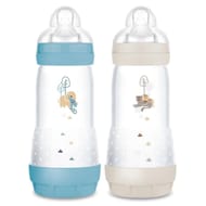 Mam biberon easy start anti-colique 320ml océan+sable tétine débit 3 - x2