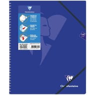 Clairefontaine cahier spirale 3 rabats + trieur 224x297 160 pages 5x5 mimesys