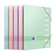 Trieur agrafe oxford color life a4 8pages pastel