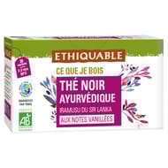 Ethiquable thé noir ayurvédique bio 36g