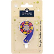 Bougie chiffre ludique animaux n°9