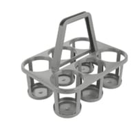 Paniere 6 bouteilles 1.5l 26x34x26cm taupe 100% recyclabe