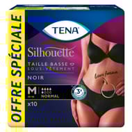 Tena silhouette normal serviette M noir  x10