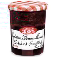 Bonne Maman confiture de cerises griottes 370g+20% cadeau