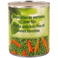 Petits pois carottes très fins 530g