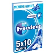 Freedent chewing-gum sans sucres menthe givrée 5x10-70g