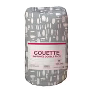 Couette 260x240cm microfibre imprimée 1er prix double face