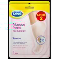 Scholl masque pieds très hydratant lot de 2