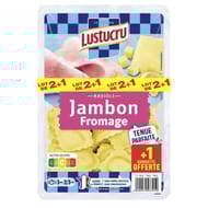 Lustucru ravioli jambon fromage 3x300g 2+1 offert