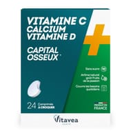 Nutrisanté vitamine C + D + Calcium comprimés x24