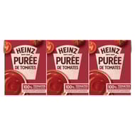 Heinz purée de tomates 3 briques x 212g 636g