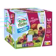 Pomp'potes sans sucres ajoutés multivariétés 48+24offertes -6480g