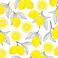Happy paper serviettes x20 acidoulus yellow black 33x33cm 3 plus