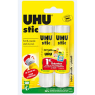 Uhu 2 stic de colle blanche 21 grammes