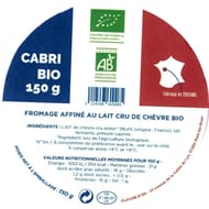 Cabri blanc bio 150g lait de chèvre bio cru