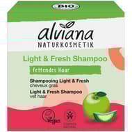 Alviana shampooing solide cheveux normaux a gras a la pomme bio 60g