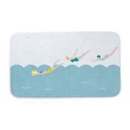 Tapis de bain microfibre imprime ss cav 45x75cm motifs assortis
