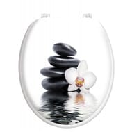 Abattant deco imprime charnières plastiques hdf zenitude