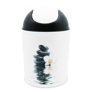 Poubelle swing 5litre plastique imprimé zenitude