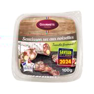 Gourmets de l'Artois saucisson sec aux noisettes bol 100g