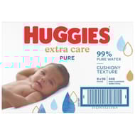 Huggies lingettes pure extra care x8