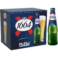 1664 bière blonde 12x33cl 5.5%vol