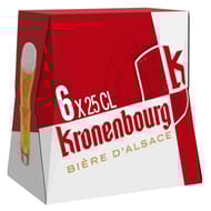 Kronenbourg bière blonde d'Alsace 6x25cl 4.2%vol