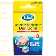 Scholl pansements traitement coricides durillons x4