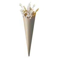 Bouquet fleurs artificielles séchées : perl mousse, millet, pavot, foug 013xh50cm