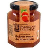 Patrimoine gourmand confiture extra abricots rouges du Roussillon 325g