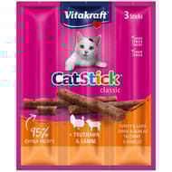 Vitakraft cat stick x3 dinde/agneau pour chat - 18g