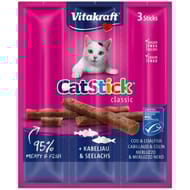 Vitakraft cat stick mini colin / cabillaud pour chat 18g