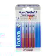 Inava brossettes interdentaires mono compact rouge x4