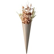 Bouquet fleurs artificielles séchées perle de mousse, millet, pavot 013xh50cm