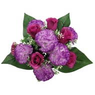 Bouquet de rose et oeillet artificiel