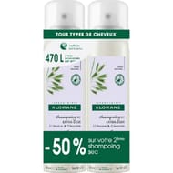 Klorane avoine shampoing sec duo 2x150 ml