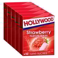 Hollywood fresh fraise sans sucres 5x10-70g