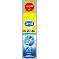Scholl fresh step spray chaussures 150ml lot x2