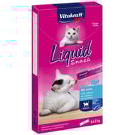 Vitakraft liquid snack saumon + omega 3 6x15g - 90g