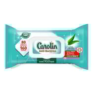 Carolin lingettes maxi anti-bacterien à l'huile esssentielle d'eucalyptus  x80