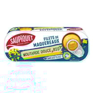 Saupiquet  filets de maquereaux moutarde douce bio 120g