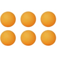 Lot de 6 balles de tennis de table spacecourt oranges