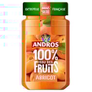 Andros confiture abricot 100% issu du fruit 250g