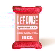 Inga éponge lavable grattante rouge x1