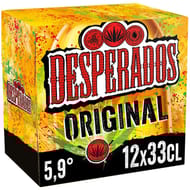 Desperados original bière aromatisée téquila 12x33cl 5.9%vol