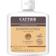 Cattier shampooing soluté au lait d'avoine usage frequent bio 250ml