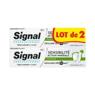 Signal professionnel dentifrice sensibilié fraicheur 2x75ml