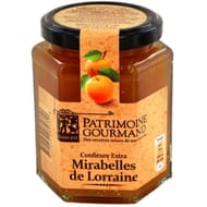 Patrimoine gourmand confiture extra mirabelles de Lorraine 325g