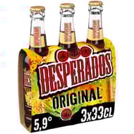 Desperados original bière aromatisée téquila 3x33cl 5.9%vol