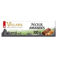 Villars tablette noir amandes 300g